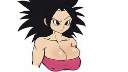 1girls alien_human alien_look_like_human alternate_breast_size animated big_breasts black_hair bouncing_breasts breasts caulifla dragon_ball dragon_ball_super extraterrestrial extraterrestrial_human female female_focus female_only female_saiyan large_breasts muffin_top muscular_female pseudocel saiyan small_top sound sound_effects spiky_hair surprised tagme tomboy video woman young_woman rating:Questionable score:191 user:KuroNekoChan