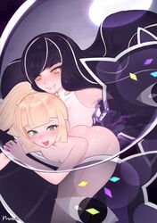 2girls aether_foundation blush breasts female from_behind incest lillie_(pokemon) lusamine_(pokemon) mother_and_daughter nihilego norza penetration pokemon pokemon_sm pokephilia sex yuri rating:Explicit score:261 user:justausername