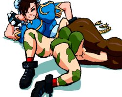 animated between_legs big_breasts cammy_white capcom chun-li dboy pantyhose street_fighter tagme thick_thighs thunder_thighs rating:Explicit score:92 user:Generic1