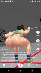 1girls 3d almightypatty animated ass big_ass chun-li female female_only large_ass phone phone_screen solo sound street_fighter tiktok video virtamate weightlifting weights rating:Questionable score:225 user:justausername