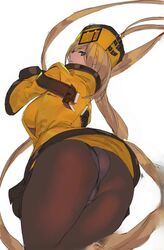 1girls animated ashiomi_masato ass blonde_hair blue_eyes guilty_gear hat large_ass long_hair millia_rage simple_background solo video white_background rating:Questionable score:55 user:ToggafNaelik