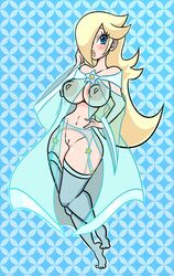 1girls big_breasts blonde_hair blue_background blue_eyes breasts female female_focus female_only full_body garter_straps hair_over_one_eye light-skinned_female light_skin long_hair looking_at_viewer mario_(series) nipples pixelzsinful princess_rosalina puffy_nipples pussy solo thick_thighs thighhighs translucent_clothing very_long_hair rating:Explicit score:42 user:Ruff23