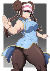 1girls ass big_ass big_breasts blue_eyes breasts brown_hair cap cheongsam chinese_clothes chun-li_(cosplay) double_bun eye_contact fully_clothed looking_at_viewer muscular muscular_legs nintendo oryuto pokemon pokemon_bw2 qipao rosa_(pokemon) thick_thighs thighs tight_clothing tights twintails voluptuous rating:Questionable score:105 user:Bikuta69