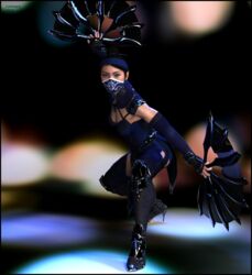 1girl 1girls 3d asian asian_female black_hair colmarq female female_only fully_clothed kitana kunoichi mask medium_breasts mortal_kombat ninja pinup skinny slushe_(website) solo toned toned_female rating:Safe score:17 user:stopbeingabrokenwebsite