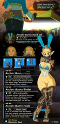 1girls arms_behind_back awkward bad_end bedito blonde_hair bondage bottomless breasts breath_of_the_wild breath_of_the_wild_2 bunny_costume bunny_ear bunny_ears bunnysuit cleavage clothed clothes clothing costume curse cursed_clothing cursed_item edit edited english_text exposed exposed_pussy female female_only fully_clothed gameplay_mechanics heels high_heels humiliation item_description knees_together_feet_apart leotard lingerie nintendo pale_skin permanent_bondage predicament_bondage princess_zelda public_humiliation pussy solo stripped text the_legend_of_zelda thighhighs thighs tiptoes trapped wide_hips wossarem zelda_(breath_of_the_wild) rating:Explicit score:435 user:bedito