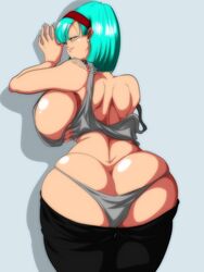 1girls ass big_ass big_breasts breasts bulma_briefs bulma_briefs_(frieza_saga) dragon_ball dragon_ball_z female female_only huge_ass huge_breasts human nala1588 panties partially_clothed shounen_jump solo solo_female taking_clothes_off underwear wide_hips rating:Explicit score:327 user:PUREHATE