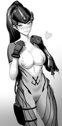 2d blink3r breasts female nipples overwatch solo tagme vagina_visible_through_clothing widowmaker rating:Explicit score:63 user:Redguy7