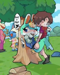 2022 2boys animal_crossing bunny diforland femboy furry gay hiding male_only male_penetrated mitzi_(animal_crossing) nintendo public_sex rocket_(animal_crossing) sasha_(animal_crossing) speech_bubble sweat trap villager_(animal_crossing) yaoi rating:Explicit score:226 user:ParanoidAndroid