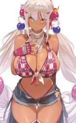 1girls big_breasts breasts cleavage cowgirl cowgirl_outfit daisy_dukes dark-skinned_female dark_skin denim_shorts dishwasher1910 female female_only hololive hololive_english hololive_english_-council- huge_breasts solo solo_female tagme tsukumo_sana twintails virtual_youtuber rating:Explicit score:267 user:reflet1