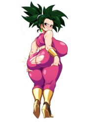 1girls ass big_ass breasts bunkwizard dragon_ball dragon_ball_super female female_only green_hair huge_ass huge_breasts kefla looking_back shounen_jump simple_background solo solo_female standing thick_thighs thighs torn_clothes venus_body white_background rating:Explicit score:320 user:Xang_edit