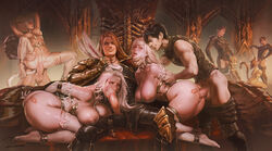 5boys 5girls areolae arm_grab ass beard big_breasts big_butt blonde_hair blowjob blowjob_face branded breasts bunny_ears cat_ears cat_tail catgirl chin_grab ear_grab fellatio female final_fantasy final_fantasy_xiv garlean hand_on_head humandom hyur interspecies kneeling light-skinned_female light-skinned_male light_skin long_hair male mass_rape miqo'te multiple_boys multiple_girls nipple_piercing nipples nude nude_female open_mouth oral orgy party_wipe penis realistic revealing_clothes shackles sitting slave slave_bikini slave_collar slave_outfit slavegirl slaves spoils_of_war square_enix stockings straight thick_thighs tixnen vagina vaginal_penetration vaginal_sex viera white_hair zenos_yae_galvus rating:Explicit score:515 user:Raxus