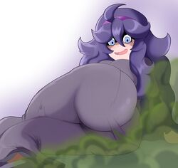 1girls ahoge ass_in_dress big_ass big_butt brap fart fart_cloud fart_fetish farting headband hex_maniac laying_down nintendo open_mouth pokemon protorepulsive purple_hair repulsiveproto smile solo_female thick_thighs rating:Explicit score:47 user:anon84048