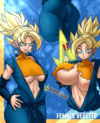 blonde_hair blue_eyes dragon_ball dragon_ball_super female_vegito kameseru ripped_clothing rule_63 super_saiyan vegito rating:Explicit score:69 user:Slutty_female_vegito