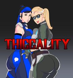 2d 2girls big_ass black_hair blonde_hair brown_eyes cassie_cage clothing female female_focus female_only fully_clothed glasses grabbing grabbing_ass kitana looking_at_viewer looking_back mortal_kombat mortal_kombat_11 nervous netherrealm_studios shades simoncrips slight_blush squished_breasts sunglasses thick_ass tinted_eyewear tongue_out rating:Questionable score:28 user:Jerkoff2099