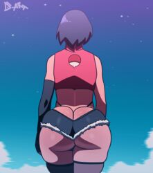 1girls 2d animated ass ass_cleavage big_ass black_hair booty_shorts boruto:_naruto_next_generations bubble_butt butt_crack d-art daisy_dukes dat_ass female female_only human jiggling_ass naruto sarada_uchiha short_shorts shorts slutty_outfit solo solo_female thong walking whale_tail rating:Questionable score:388 user:Anonymous77