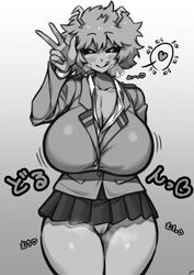 1girls big_breasts bimbo black_and_white blush breasts busty cameltoe coffeelove68 female female_only huge_breasts large_breasts massive_breasts microskirt mina_ashido monochrome musk my_hero_academia panties pussy_visible_through_panties school_uniform shounen_jump solo steam steamy_pussy thick_thighs thighs useless_clothes useless_clothing useless_skirt v_sign visible_breath rating:Explicit score:428 user:Warriors3568