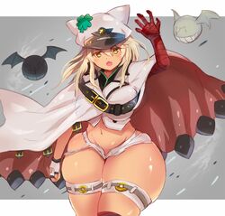 1girls big_thighs blonde_hair bottom_heavy breasts dark-skinned_female dark_skin female female_focus guilty_gear hat hips huge_thighs human large_breasts large_thighs midriff ramlethal_valentine ripped_clothing ripped_shorts short_hair short_shorts shorts solo teruwo_sun thick_thighs thighs whitewashed wide_hips rating:Questionable score:112 user:LostinSauce