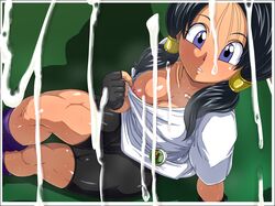 1girls 2d areola badge bike_shorts black_hair blue_eyes breasts busty casual casual_nudity cleavage dragon_ball dragon_ball_z female female_only full_color huge_breasts human milf muscular_female nipples no_penetration no_sex orgasm raburebo solo solo_female straight_hair t-shirt thick_thighs tied_hair twintails videl videl_(long_hair) voluptuous rating:Explicit score:32 user:bot