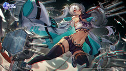 1girls 2018 alabama_(azur_lane) armband azur_lane bandeau bangs bare_midriff bare_shoulders belly_button bikini bikini_top bikini_under_clothes black_bikini black_gloves black_legwear black_shorts body_markings bodypaint breasts chains cleavage closed_mouth clothes_writing coat coat_on_shoulders dark-skinned_female dark_skin detached_collar elbow_gloves english_text facial_mark female floating_hair gloves groin guns hair_between_eyes highleg holding holding_object jacket jacket_on_shoulders large_breasts logo long_coat long_gloves long_hair long_sleeves looking_at_viewer mebaru midriff native_american navel navel_line ocean official_art open_clothes pubic_tattoo red_eyes short_shorts shorts side_view sidelocks skindentation snap-fit_buckle sneakers solo standing strapless swimsuit tagme tagme_(artist) tattoo taut_clothes thighhighs thighs torn_coat tubetop twintails very_long_hair water watermark wet wet_skin whisker_markings white_coat white_hair white_jacket white_tubetop rating:Questionable score:36 user:CalZone