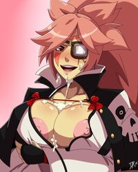 1girls 2019 after_sex areolae baiken big_breasts breasts bursting_breasts busty cleavage cum cum_between_breasts dalley_le_alpha eye_patch facepaint facial female female_focus female_only guilty_gear hidden_penis huge_breasts large_breasts nipples overflowing_breasts paizuri paizuri_under_clothes pink_hair ponytail solo tagme tomboy rating:Explicit score:84 user:rohald