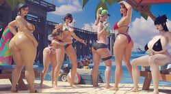 3d 3d_(artwork) 6girls absurd_res alternate_breast_size alternate_costume barefoot baseball_cap beach big_ass big_breasts bikini black_bikini black_hair black_lipstick blonde_hair blue_eyes boardwalk_ruby_(fortnite) brown_eyes brown_hair cap charlotte_(fortnite) choker collar ear_piercing earrings enormous_breasts evie_(fortnite) female female_only fortnite fortnite:_battle_royale fortnite:_save_the_world glasses goggles goth goth_girl gradient_hair green_eyes hairclip helsie_(fortnite) highres huge_ass huge_breasts hugging hugging_from_behind inner_sideboob large_breasts light-skinned_female light_skin lipstick machinist_mina makeup medium_breasts multiple_girls no_watermark one-piece_swimsuit one_eye_closed orange_bikini pale-skinned_female pale_skin pink-tinted_eyewear ponytail red_bikini red_lipstick ruby_(fortnite) sand sandals shiny_skin short_hair sideboob slayer_charlotte_(fortnite) slightly_chubby sunglasses superhentaimaster9000 swimsuit sylvie_(fortnite) thick_thighs tinted_eyewear underboob water rating:Questionable score:227 user:idontknowyourcontent