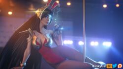 16:9 battle_bunny_irelia big_breasts bunny_ears bunnysuit female female_only irelia_xan kinkykatt3d league_of_legends league_of_legends:_wild_rift pinup stripper stripper_pole wallpaper rating:Explicit score:80 user:kinkykatt3d