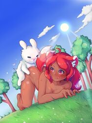 :3 :q animal ass ass_up blue_sky breasts breasts_to_breasts brown_skin bunny bunny_ears cleavage clouds cute dark-skinned_female doggy_style dutch_angle ear exposed fast femsub feral_on_female feral_on_human feral_penetrating_female feral_penetrating_human forest fox_girl gaming grass interspecies inviting_to_sex kalia3see liquid long_hair looking_back lying naked nature nature_background npc nude nude_female offering outdoor_nudity outdoor_sex outdoors penetration presenting_hindquarters pussy_juice pussy_juice_drip red_ears red_eyes red_hair red_tail sex smooth_skin sweat sweatdrop tail terraria tongue tongue_licking tongue_out top-down_bottom-up tree wavy_hair wolf_girl wolf_tail zoologist_(terraria) zoophilia rating:Explicit score:621 user:Kalia3see