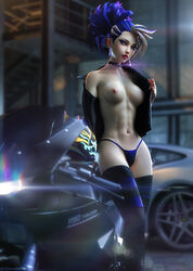 1girls abs akali car choker female female_only k/da_all_out_akali k/da_all_out_series k/da_series league_of_legends leather_jacket lipstick motorcycle motorcycle_helmet outdoors panties public skinny solo tagme therealzoh thighhighs topless rating:Explicit score:294 user:ugaugaugau12e