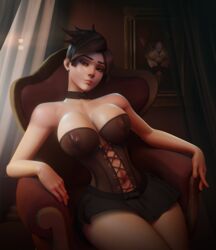 1girls 3d absurd_res areolae ass athletic_female blizzard_entertainment bored bored_expression breadblack breasts brown_eyes brown_hair busty child_bearing_hips choker corset curvaceous curvy disinterested erect_nipples exhibitionism female female_focus female_only freckles highres hourglass_figure huge_ass huge_breasts human inviting light-skinned_female light_skin lingerie looking_at_viewer navel nipples overwatch pale-skinned_female pale_skin presenting revealing_clothes seductive see-through see-through_clothing see-through_corset see-through_top short_hair sitting sitting_on_chair skimpy skimpy_clothes skirt solo solo_female solo_focus suggestive thick thick_ass thick_thighs toned_belly toned_body toned_female toned_stomach tracer video_games voluptuous wide_hips rating:Explicit score:392 user:KronKrqn