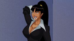 1girls arm_behind_head big_breasts breasts choker cleavage crime_syndicate cum cum_drip cum_in_mouth dc dc_comics dcau eyes_rolling_back female happy hourglass_figure huge_breasts justice_league:_crisis_on_two_earths large_breasts leotard lipstick mary_batson mary_batson(alt) open_mouth ponytail rolling_eyes suit sunsetriders7 superwoman superwoman_(mary_batson) upper_body voluptuous wonder_woman_(crisis_on_two_earths) rating:Explicit score:66 user:Milflove