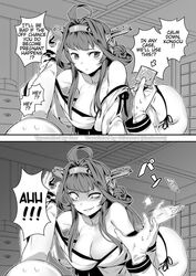 1boy 1girls 2koma admiral_(kantai_collection) ahoge assertive_female bacius black_panties breasts cleavage comic condom condom_rejection condom_wrapper constricted_pupils crazy_eyes detached_sleeves double_bun evil_grin evil_smile eye_twitch female femdom gloves greyscale grin hard_translated headgear holding_another's_arm i'm_gonna_make_you_a_father imminent_reverse_rape kantai_collection kongou_(kantai_collection) large_breasts long_hair long_sleeves monochrome open_clothes panties rape rape_face reverse_rape shaded_face side-tie_panties sidelocks smile straight sweatdrop third-party_edit thong translated underwear unseen_male_face watermark wide_sleeves yandere you_gonna_get_raped rating:Questionable score:325 user:grimmriper25