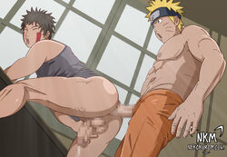 2boys anal anal_sex ass bent_over blonde_hair blue_eyes bottomless bottomless_male brown_hair censored climax clothed_sex duo duo_focus ejaculation erection facepaint gay half-dressed inuzuka_kiba male_only mosaic_censoring multiple_boys naruto naruto_(series) naruto_shippuden nekokuromochi pants penetration penis sex sex_from_behind shirtless short_hair standing standing_sex sunlight table tank_top thrusting thrusting_into_ass topless topless_male uzumaki_naruto window yaoi rating:Explicit score:71 user:Akamegane