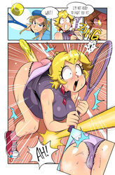 1boy 1girls ass assisted_exposure breasts cameltoe cleavage comic crossover dress_lift exposed_panties female huge_ass huge_breasts link link_(breath_of_the_wild) mario_(series) mario_tennis narrow_shoulders nintendo panties paper_mario picot_trim picot_trim_panties princess_peach sasatseng shadow_queen the_legend_of_zelda upskirt wide_hips rating:Explicit score:177 user:Dragonballgt9999