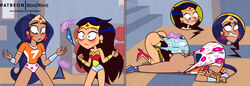 2girls ass big_ass blush dark-skinned_female dc_comics dc_super_hero_girls diana_prince disembodied_hands embarrassed female female_only light-skinned_female panties semidraws square_crossover teen_titans_go wedgie wonder_woman wonder_woman_(series) wonder_woman_(teen_titans_go) rating:Explicit score:117 user:Tronitrus