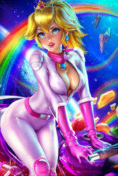 1girls absurd_res alternate_version_available curvaceous curvy_body curvy_female female female_focus female_only huge_breasts latex_suit logan_cure mario_(series) outdoors princess_peach rainbow_road seductive_look skin_tight solo solo_female solo_focus super_mario_bros. super_mario_bros._(2023_film) voluptuous voluptuous_female rating:Questionable score:58 user:Dragon98