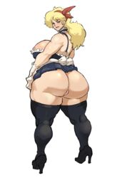 1girls alternate_ass_size alternate_body_type alternate_breast_size areola_slip areolae ass bad_launch big_ass big_butt blonde_hair breasts busty clenched_teeth curvy donaught dragon_ball female huge_ass huge_breasts launch long_hair no_eyewear no_panties plump slutty_outfit standing teeth thick_thighs thighs venus_body voluptuous wide_hips rating:Explicit score:177 user:dylancsm