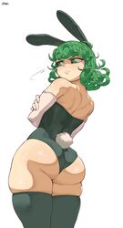 1girls angry angry_face ass athosart big_ass big_butt bunny_ears bunny_girl bunny_tail bunnysuit cute female gloves green_eyes green_hair leotard one-punch_man petite pout short_hair shortstack smaller_female solo standing tatsumaki thick_thighs thigh_gap thighhighs thighs tsundere white_background rating:Questionable score:560 user:Bikuta69