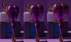 1girls 3d ass ass_expansion bent_over big_ass dark-skinned_female female female_only haptick huge_ass latina overwatch solo sombra torn_clothes torn_pants rating:Questionable score:217 user:pertsii