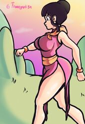 big_ass big_breasts chichi dragon_ball dragon_ball_z dress francyart34 milf rating:Questionable score:50 user:Francyart34