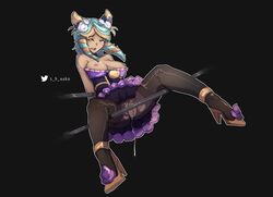 after_vaginal artist_name bangs bare_shoulders black_background black_dress black_legwear collarbone cum cum_in_pussy dress evelynn female grey_hair hair_horns high_heels highres league_of_legends medium_hair nipples open_mouth outline pantyhose pink_dress pussy ripped_pantyhose saliva shiny shiny_skin shuuko simple_background solo sugar_rush_evelynn sugar_rush_series teeth tongue white_outline rating:Explicit score:57 user:bot