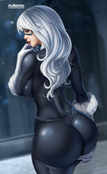 1girls ass big_ass black_cat_(marvel) breasts felicia_hardy female female_only flowerxl long_hair marvel solo spider-man_(series) white_hair rating:Questionable score:262 user:justausername