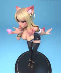 1girls 3d 3d_model ahri animal_ears artstation ass big_breasts blonde_hair breasts bursting_breasts busty chengyouliu cleavage ear female fox_ears fox_girl heart high_heels hips hourglass_figure human k/da_all_out_ahri k/da_all_out_series k/da_series large_breasts league_of_legends legs light-skinned_female light_skin lips multicolored_hair pink_hair shiny shiny_skin thick_legs thick_thighs thighs voluptuous whisker_markings wide_hips rating:Explicit score:14 user:ShadowPain