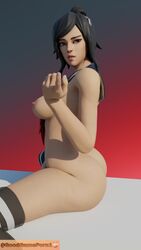 1girls 3d artist_name big_ass big_breasts big_butt black_hair female_only fortnite fortnite:_battle_royale goodgameporn1 grey_eyes looking_at_viewer nipples sitting thick_thighs thighhighs tsuki_(fortnite) rating:Explicit score:33 user:GoodGamePorn