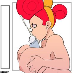 big_breasts big_penis black_eyes brawl_stars dsmnup female hair_bun milf paizufella paizuri pam_(brawl_stars) red_hair tagme rating:Explicit score:92 user:.doc.sex