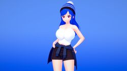  3d big_breasts blue_hair clothed generous_gamer koikatsu looking_at_viewer oc original_character rasmusnsfw47  rating:explicit score: user:eman594302