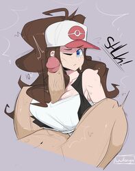 big_breasts big_penis cap hat hilda_(pokemon) huge_cock nintendo paizuri paizuri_under_clothes pokemon pokemon_bw precum sweat tagme uuforya rating:Explicit score:206 user:reflet1