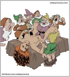  disney dwarf dwarf_male gangbang milf mrs.g mrsgcomics size_difference snow_white_and_the_seven_dwarfs the_seven_dwarves  rating:explicit score: user:bot