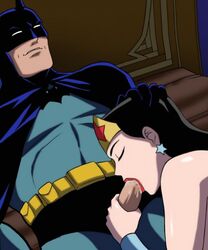 1boy 1girls animated animated_gif batman batman_(series) black_hair blowjob dc dc_comics dcau fellatio female gif justice_league justice_league_unlimited male oral straight unknown_artist wonder_woman wonder_woman_(justice_league) wonder_woman_(series) rating:Explicit score:46 user:bot