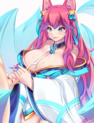 1boy 1girl1boy 1girls 9_tails ahri alternate_costume alternate_eye_color alternate_hair_color alternate_hairstyle animal_ears animal_girl animal_humanoid areolae areolae_slip big_breasts blue_eyes blush breasts busty censored cum_on_body cum_on_breasts cumshot curvaceous curvy curvy_female draining draining_energy draining_vitality energy_drain erection facial_markings female femdom fluffy fluffy_ears fluffy_tail fox_ears fox_girl fox_humanoid fox_tail fox_tails fur furry_ears furry_tail genital_fluids genitals grin hair_ornament hair_ribbon handjob huge_breasts humanoid kemonomimi large_breasts league_of_legends light-skined_female light-skinned_male light_skin long_hair looking_at_penis magic multi_tail multiple_tails nine_tailed_fox open_mouth penis pink_hair psyg2 riot_games seductive seductive_eyes seductive_look shiki_(psychedelic_g2) smile smiling spirit spirit_blossom_ahri spirit_blossom_series straight tail two-handed_handjob vastaya video_games voluptuous rating:Explicit score:84 user:LewdVesani