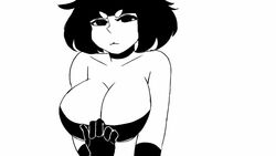 1girls animated big_breasts black_and_white breast_focus breasts catgirl cleavage dialogue emmpy english_text female looking_at_viewer nine_(emmpy) shorter_than_10_seconds shorter_than_30_seconds tagme video rating:Questionable score:221 user:Derpinasex